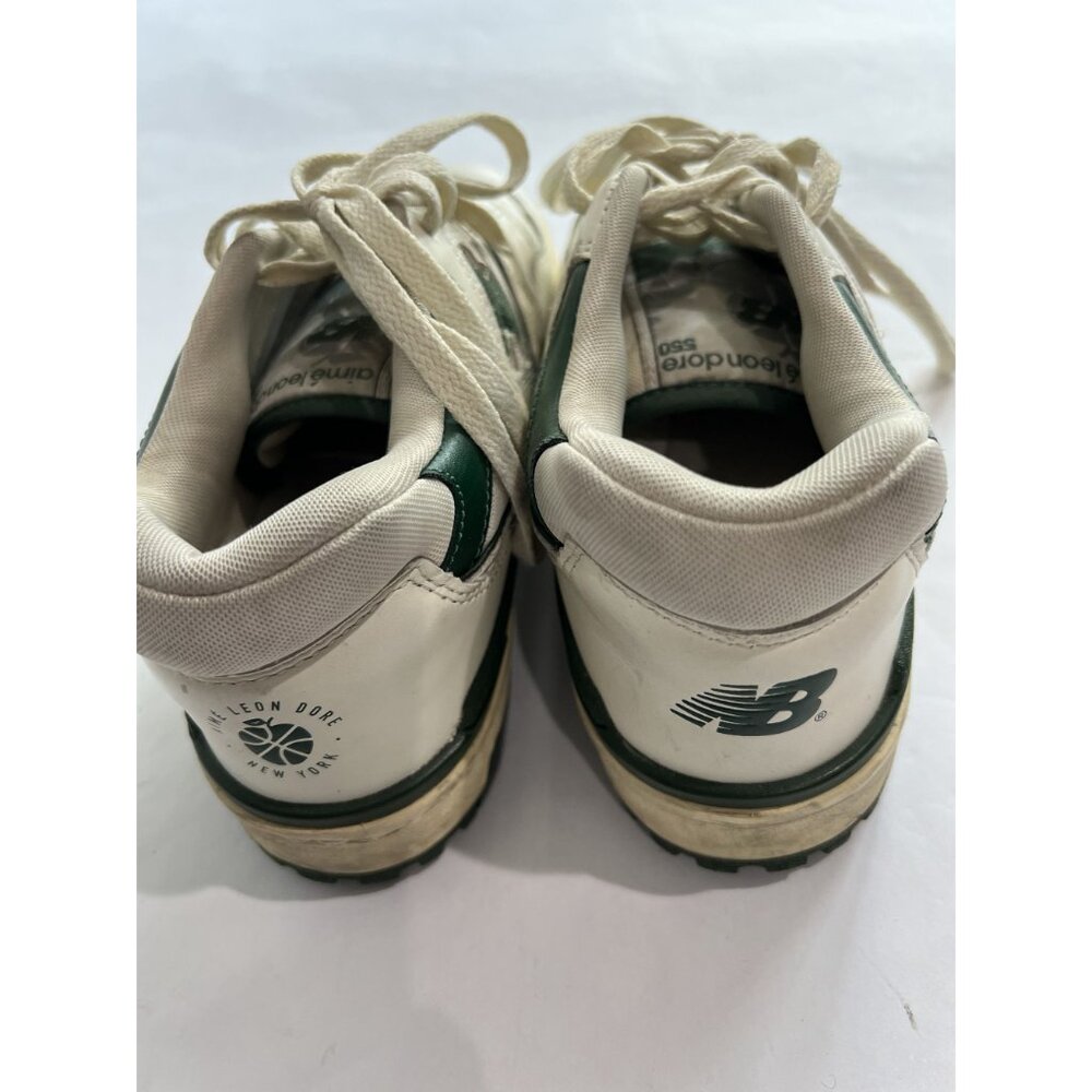 New Balance x Aime Leon Dore 550 Sneakers in White Green - Picture 5 of 9